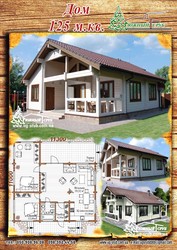 Построим деревянный дом из профбруса 125м.кв.
